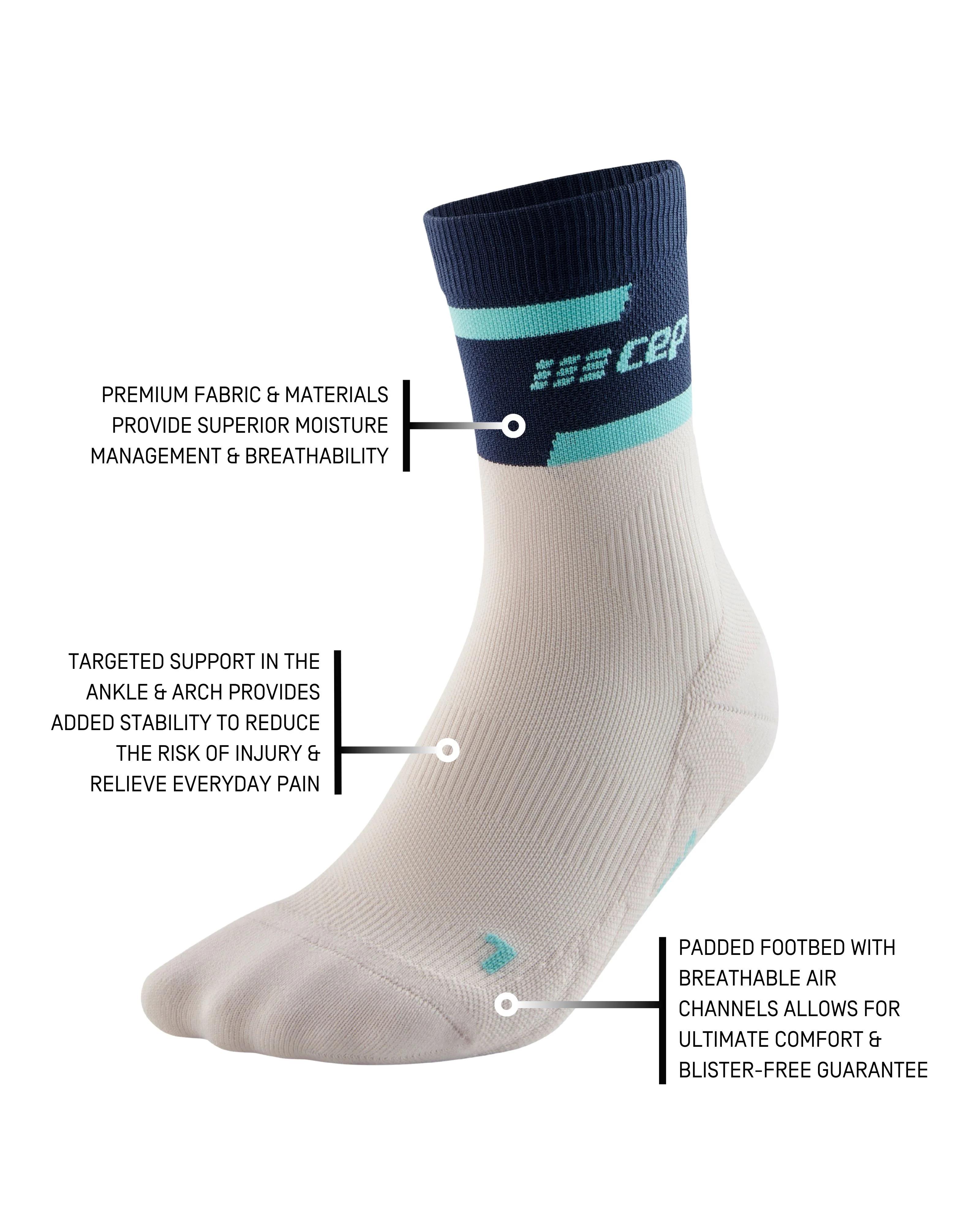 CEP The Run Compression Mid Cut Socks 4.0, Women - Image 46