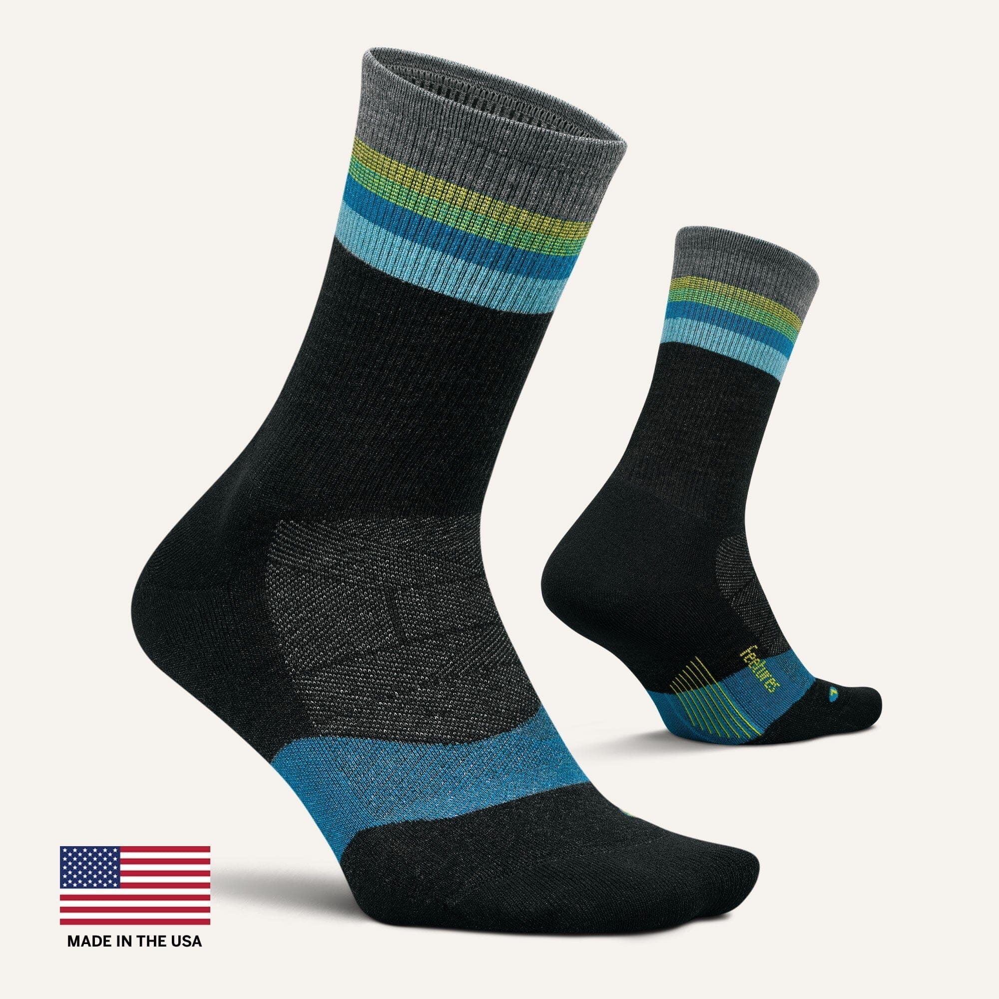 Feetures Merino 10 Max Cushion Mini Crew Socks - Image 2