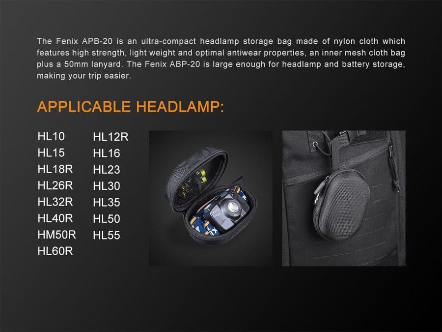 Fenix APB-20 Headlamp Storage Bag - Image 5