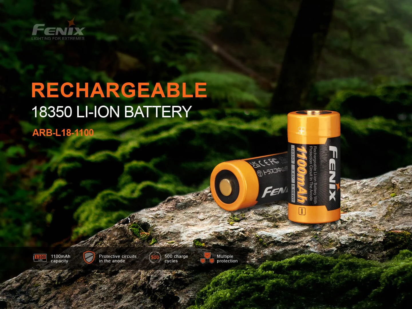 Fenix ARB-L18-1100 Rechargeable Battery - Image 4