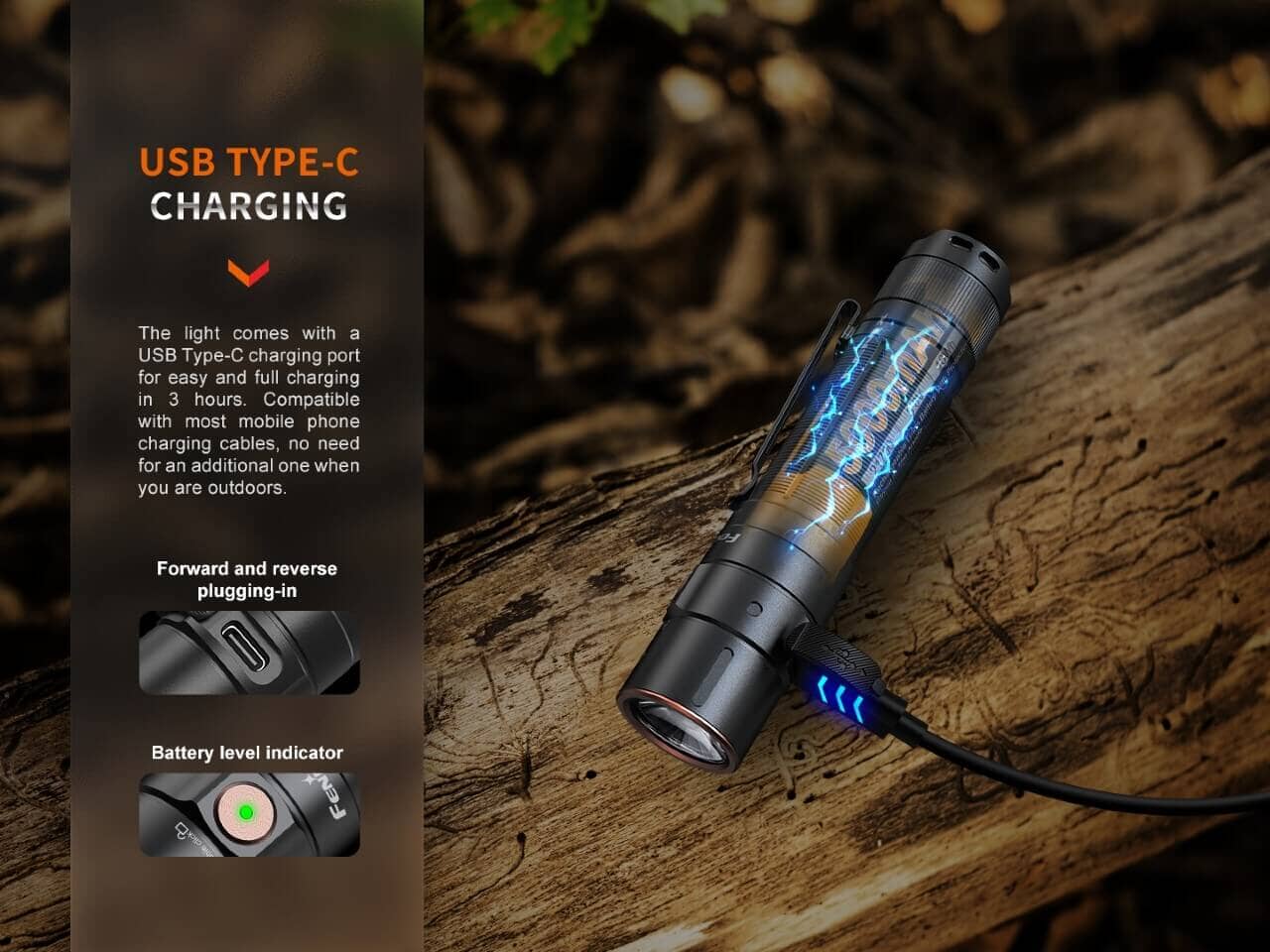 Fenix E35R SST70 Cool White LED Flashlight - Image 11