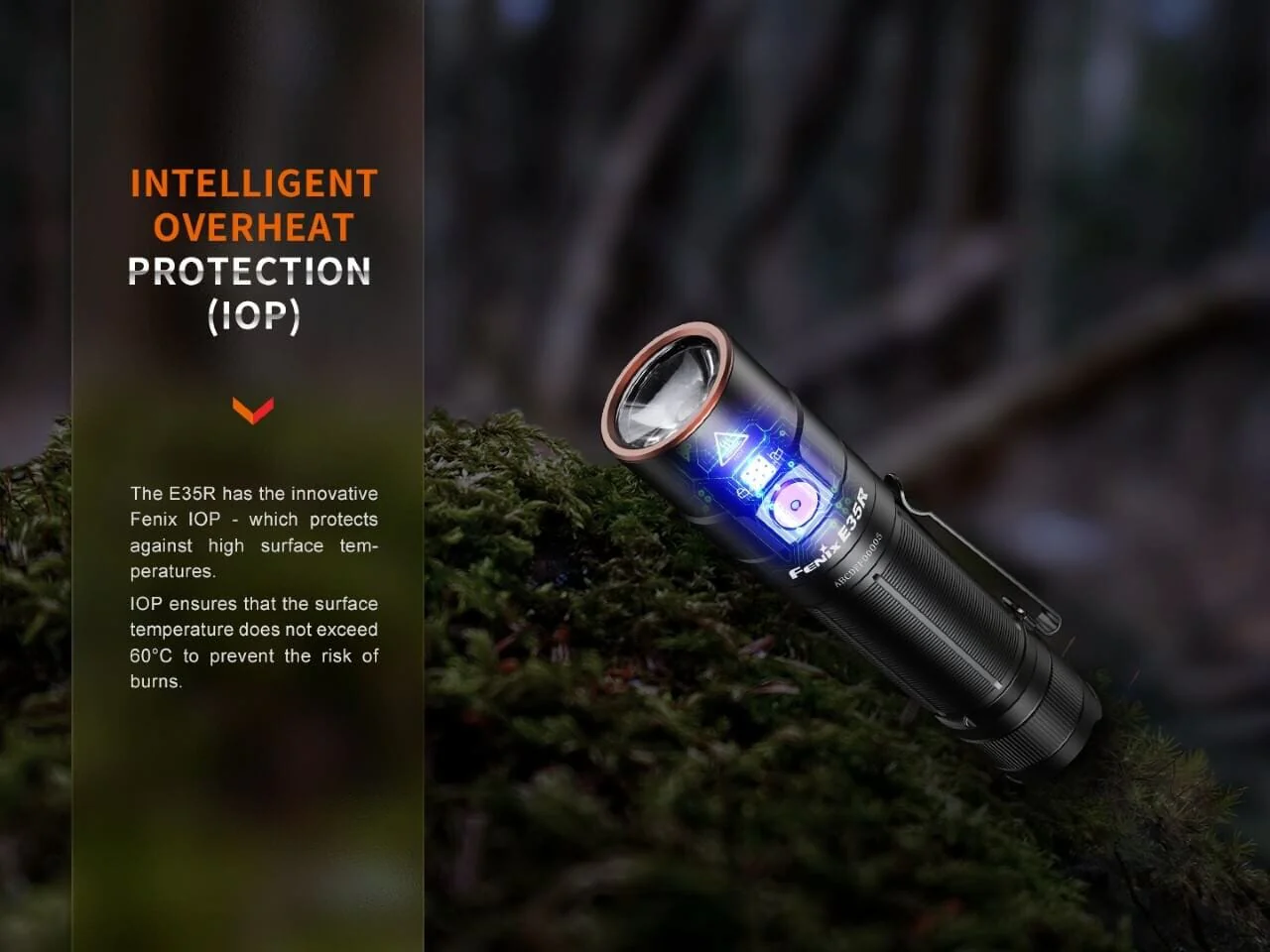 Fenix E35R SST70 Cool White LED Flashlight - Image 7