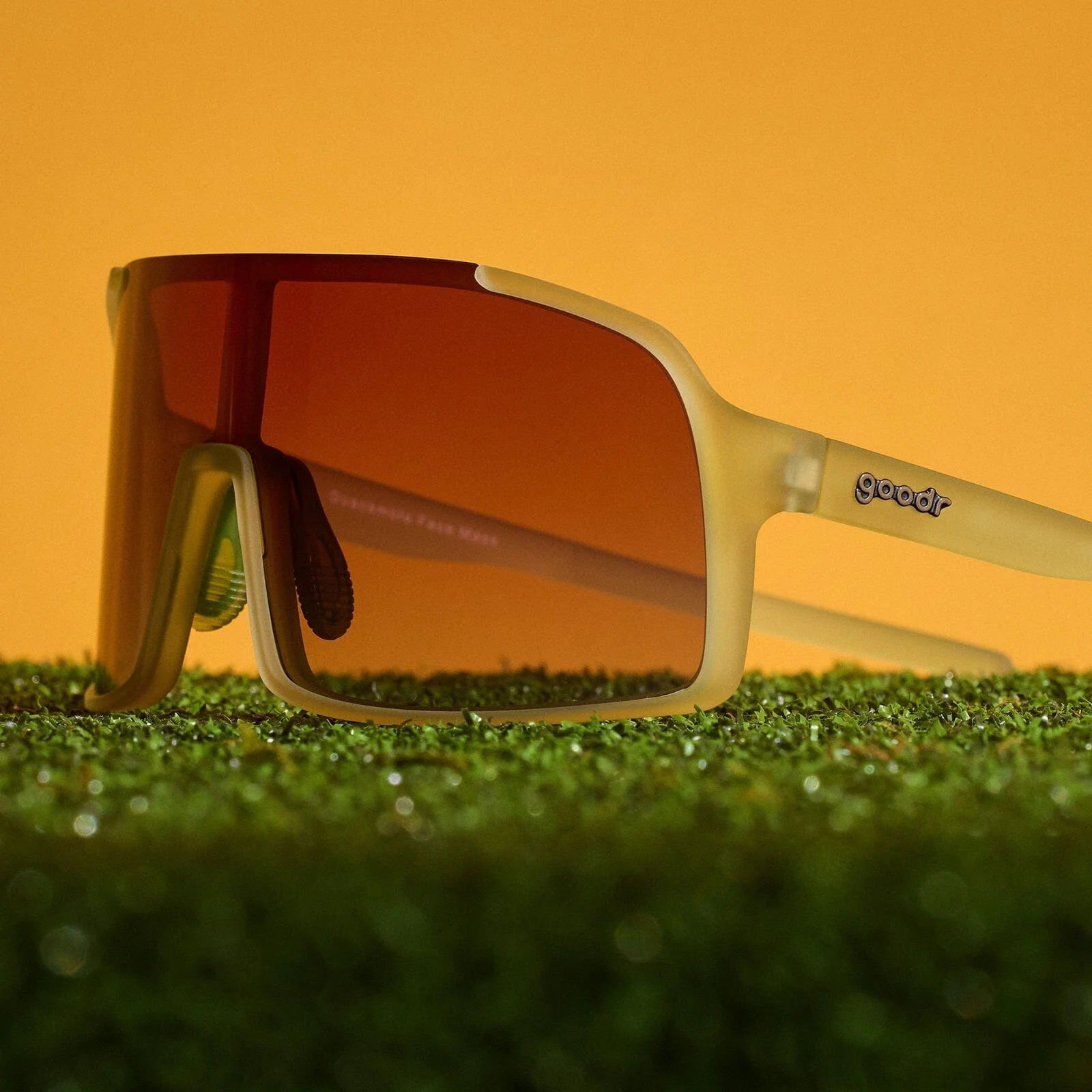 goodr Astro G - Sports Sunglasses - Guacamole Face Mask - Image 5
