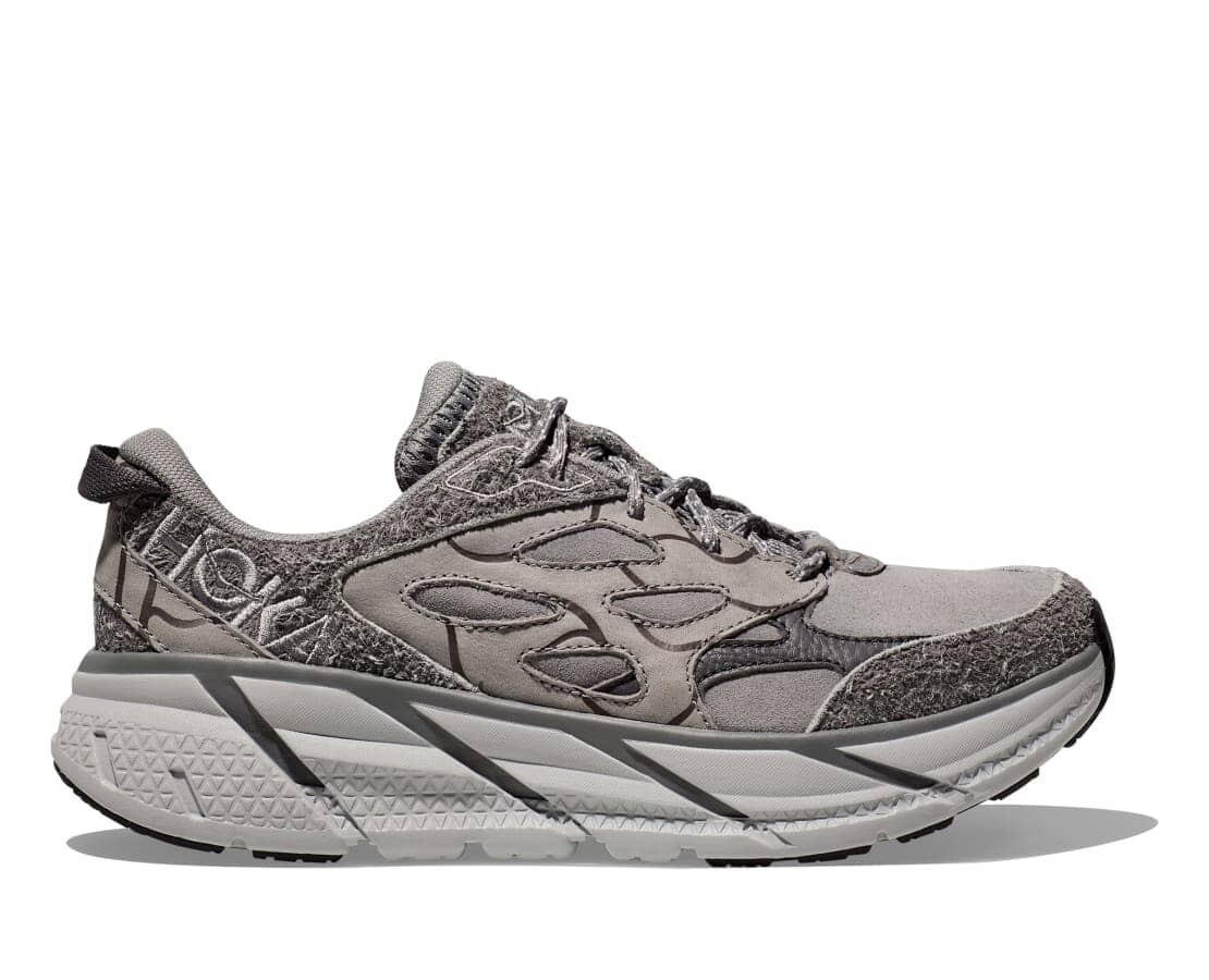 Hoka Unisex Elite Terrain System Clifton L Suede Road Running Shoes - Image 7