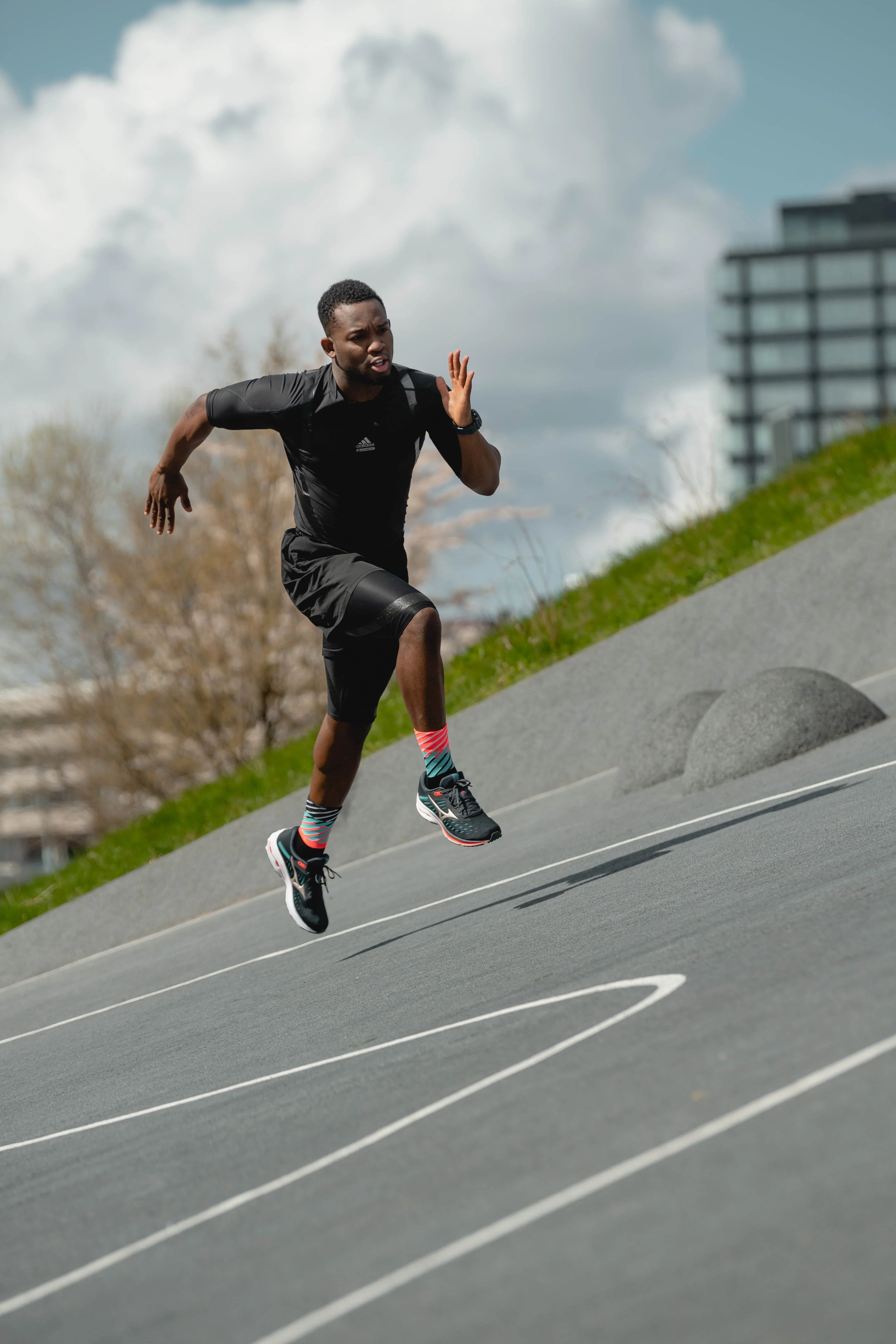 Incylence Running Diagonals Black Inferno Socks - Image 5