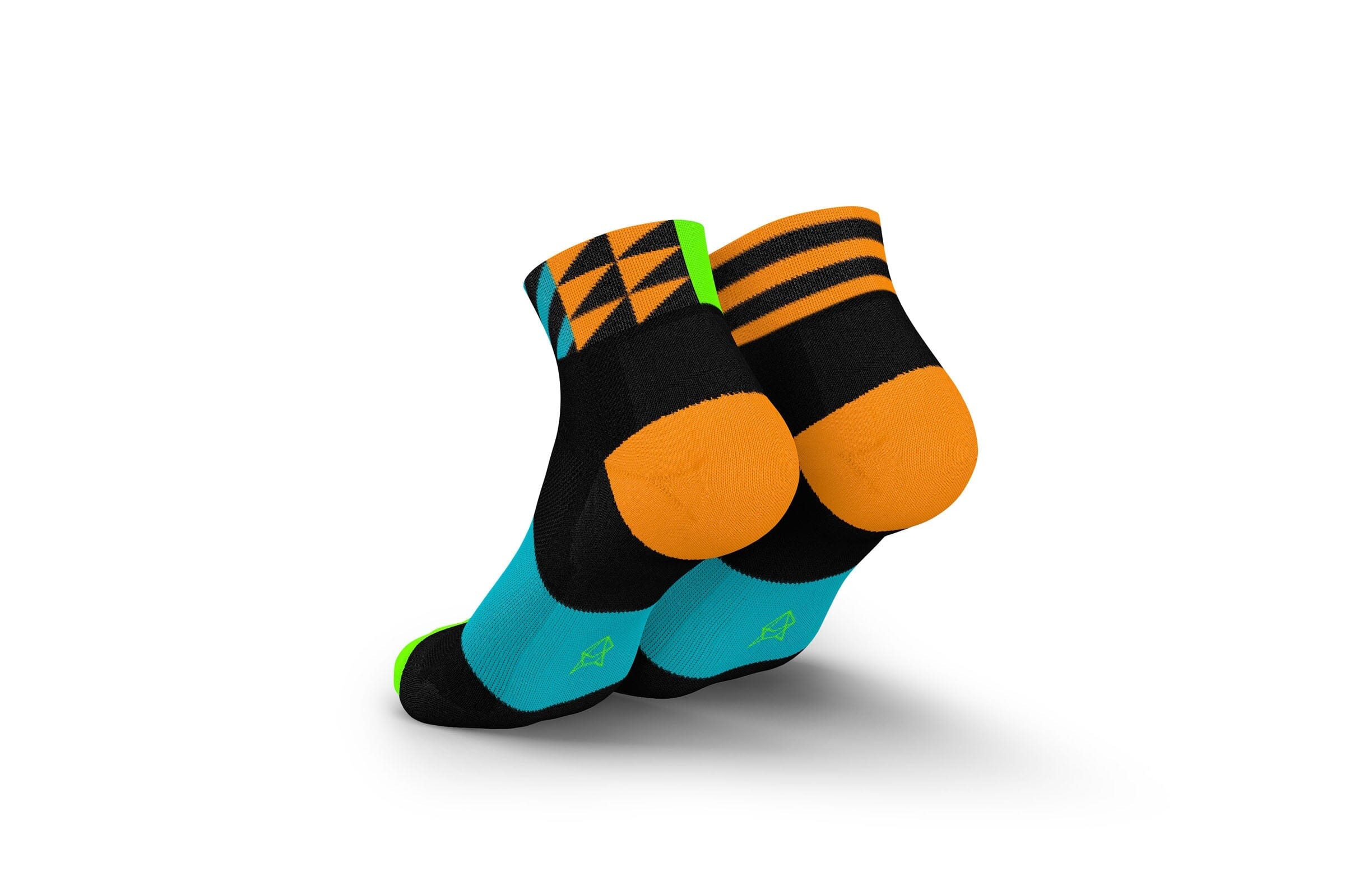 Incylence Ultralight Elements Short Black Cyan Socks - Image 2