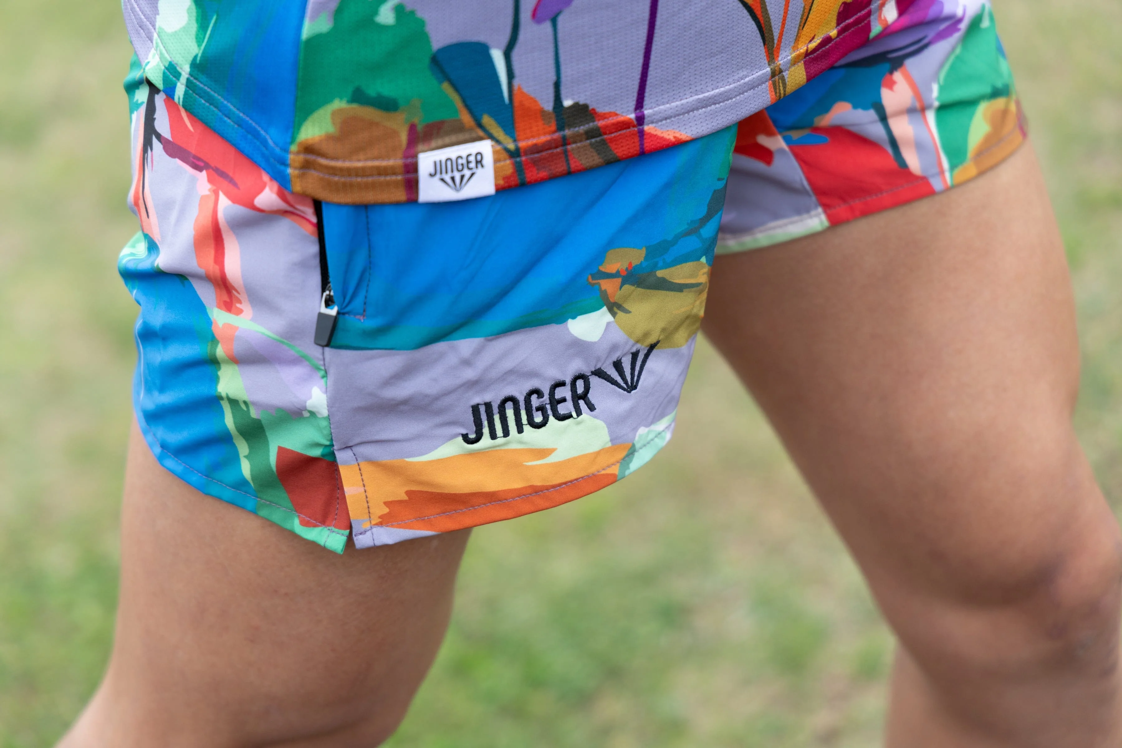 JINGER Unisex Multi-Pocket Running Shorts J-2080 - Image 5