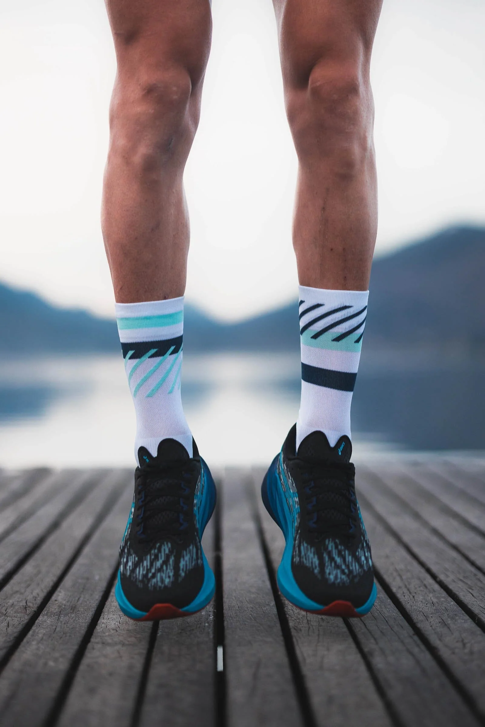 Incylence Running Disrupts Navy Blue Mint Socks - Image 6