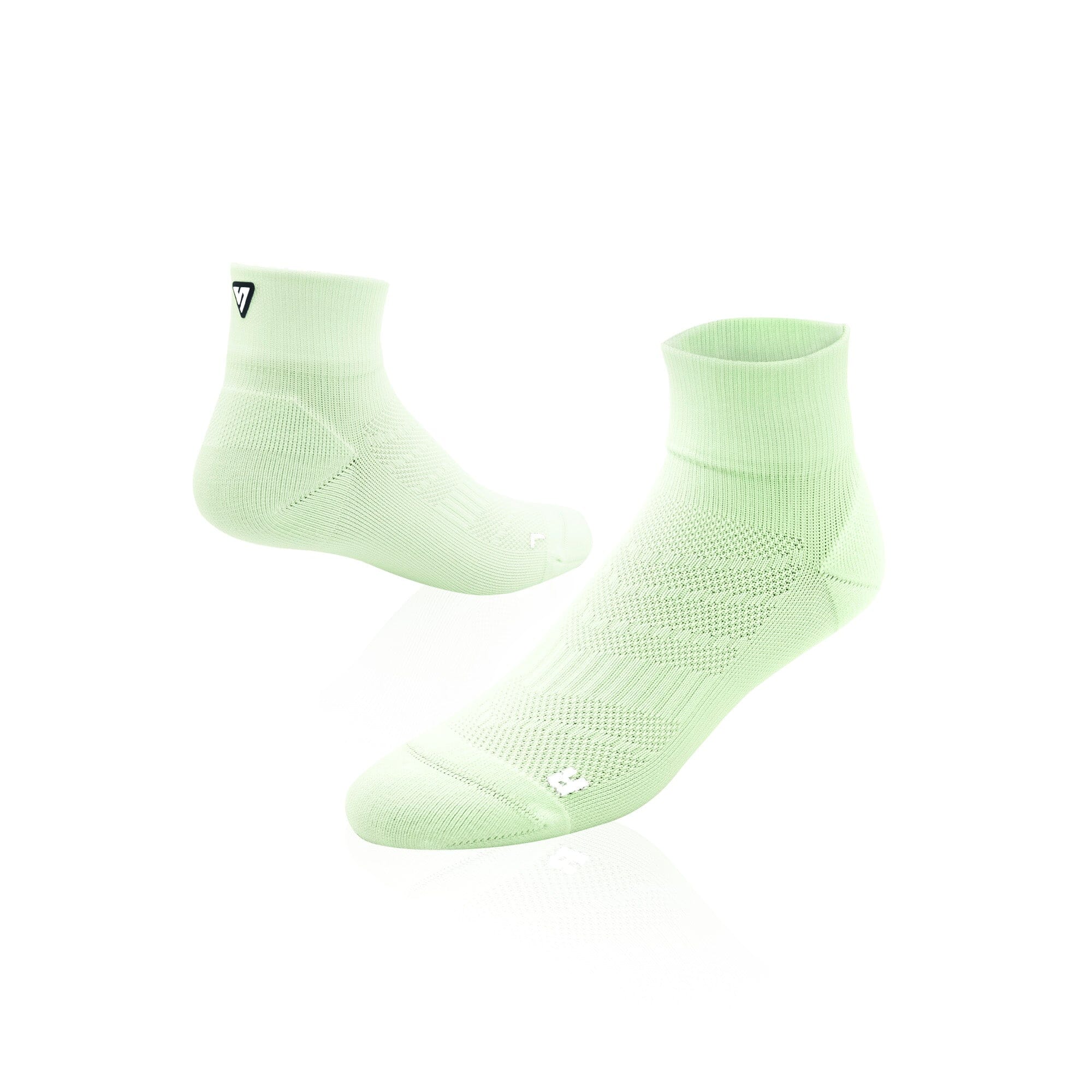 Versus Lime Running Quarter Socks
