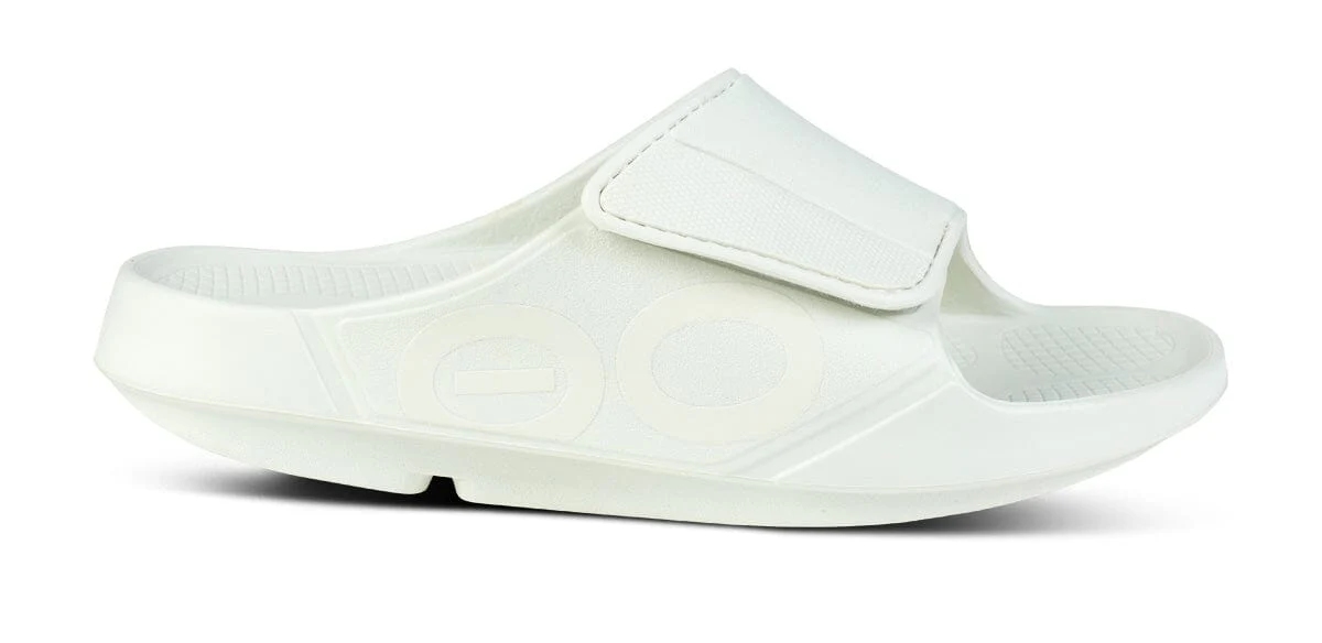 OOFOS Unisex OOahh Sport Flex Slide Sandal - Cosmic Gray - Image 2