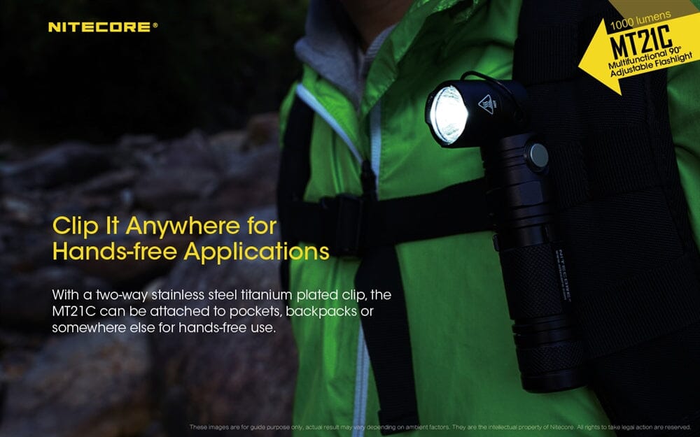 Nitecore MT21C 1000 Lumen Adjustable Right Angle Flashlight - Image 9