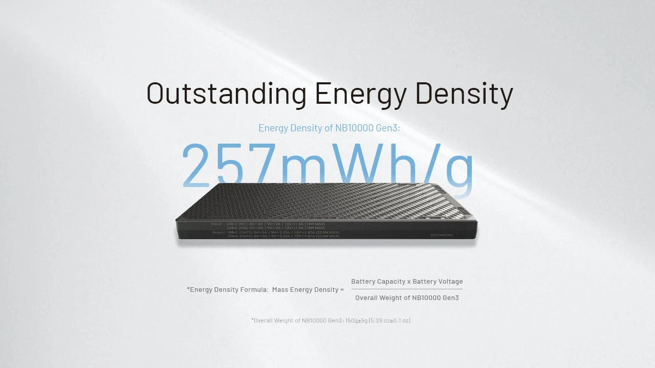 Nitecore NB10000 Gen 3 Ultra-Slim USB-C Power Bank - Image 6