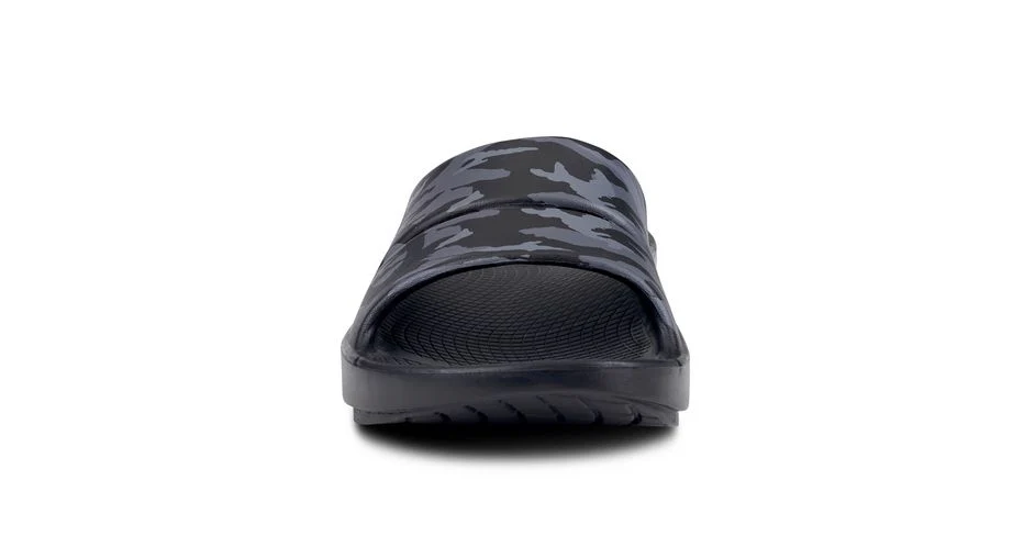 OOFOS Unisex OOahh Sport Slide Sandal - Black Camo - Image 3