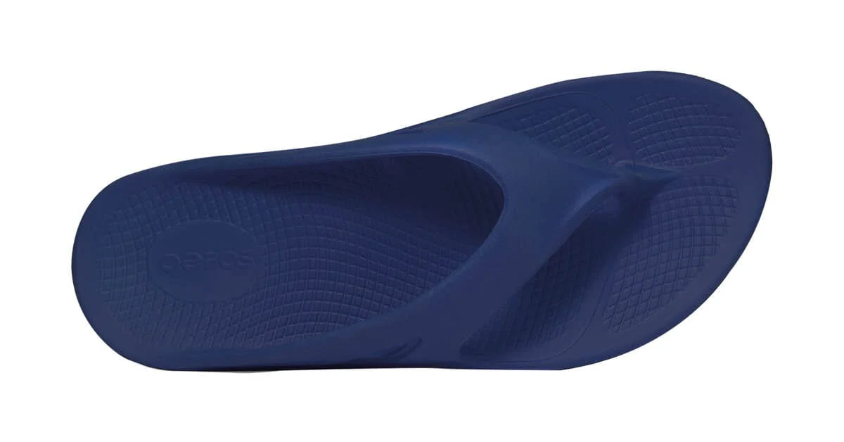 OOFOS Unisex OOriginal Thong Sandal - Navy - Image 4