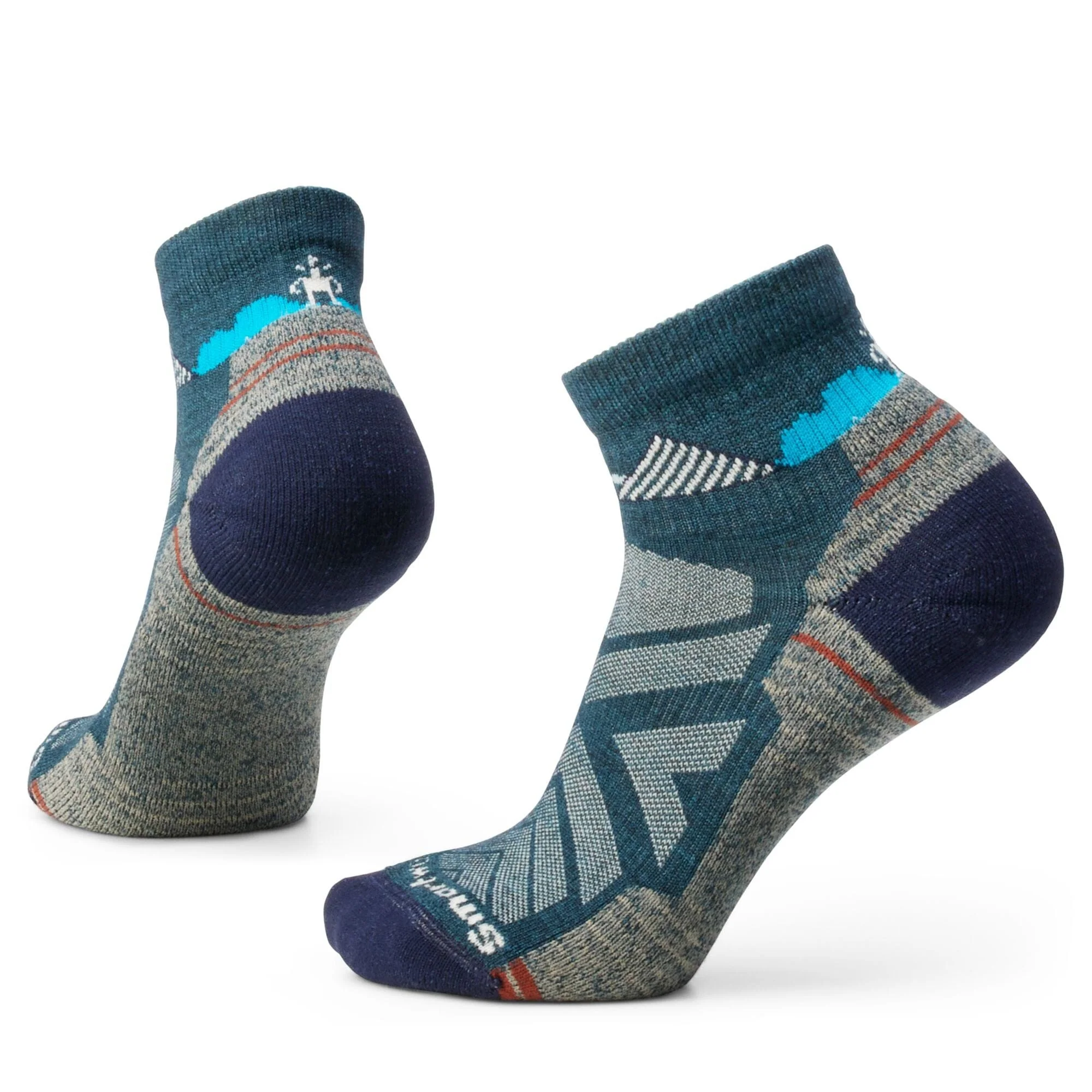 Smartwool Women's Hike Light Cushion Clear Canyon Pattern Ankle Socks