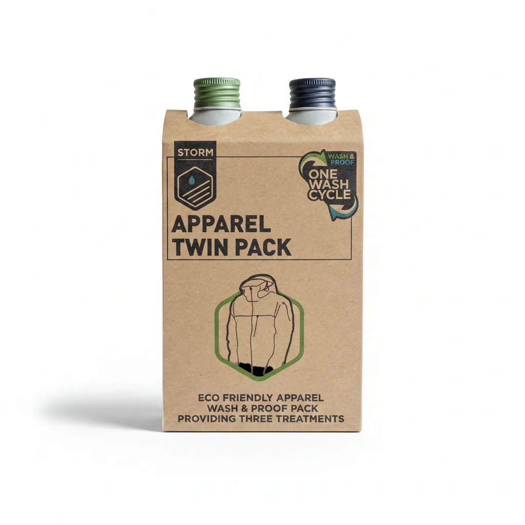 Storm Apparel Wash - Textile Clean & Proof Twin Pack & Kits 225ml
