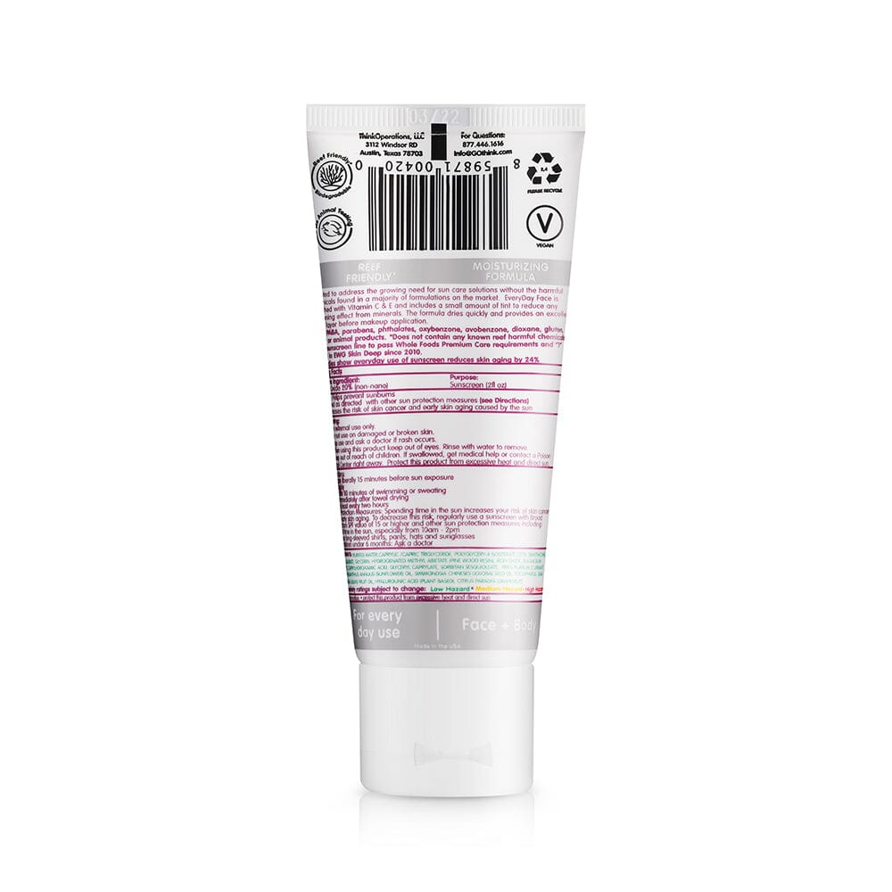 Think Everyday Face Sunscreen 2oz - Naturally Tinted - Image 2