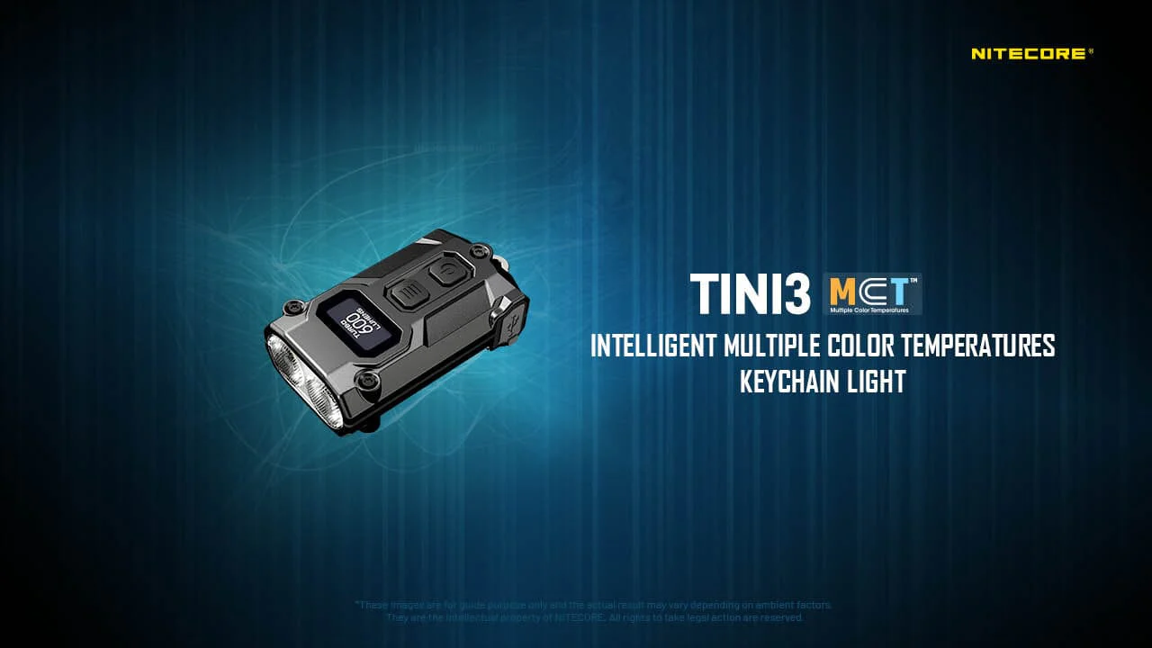 Nitecore TINI 3 600 Lumen Multi-Color Rechargeable Keychain Flashlight - Image 4