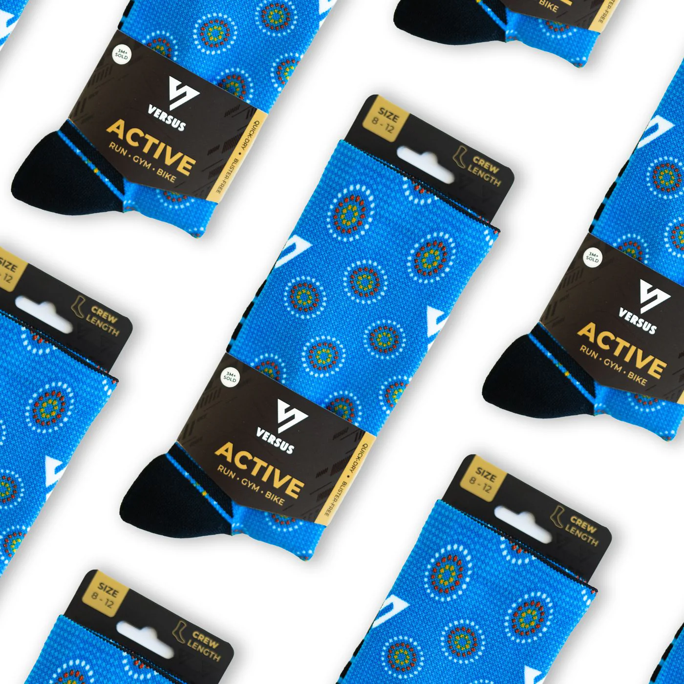 Versus Shweshwe Active Crew Socks - Image 6