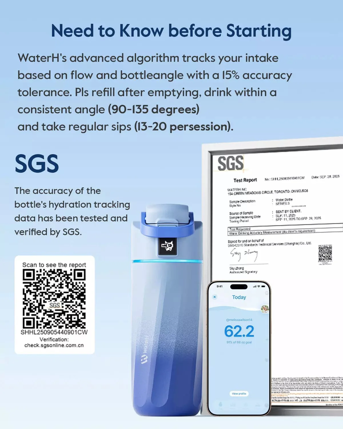 WaterH kids Smart Water Bottle 16oz with Light-Up Reminder & App Rewards - Image 4